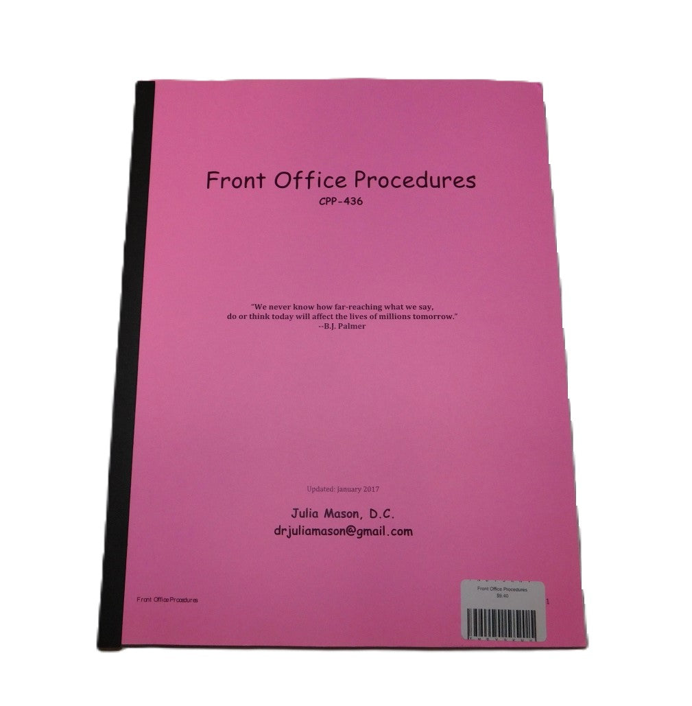 Front Office Procedures