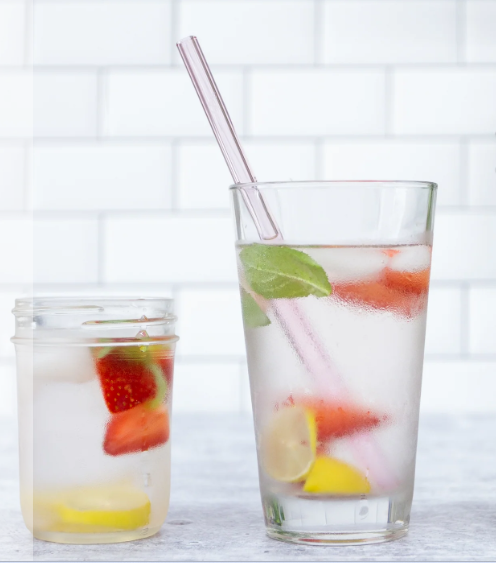 Glass Straw -Straight - Various Colors