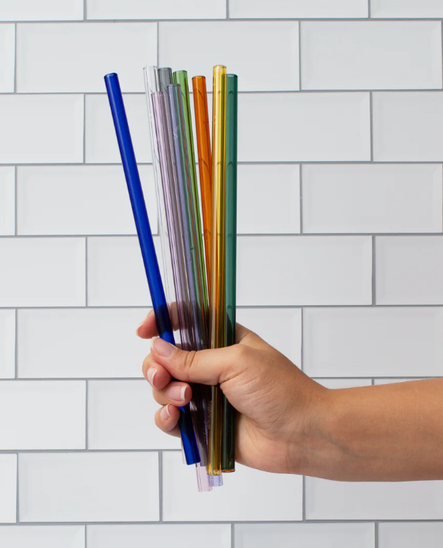 Glass Straw -Straight - Various Colors