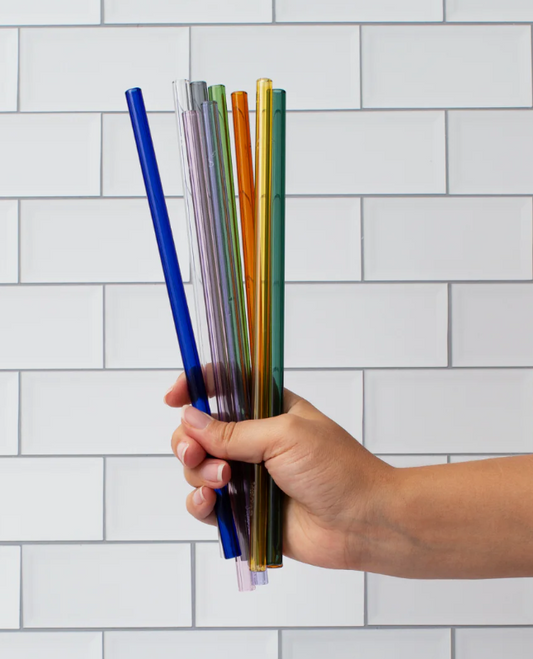 Glass Straw -Straight - Various Colors