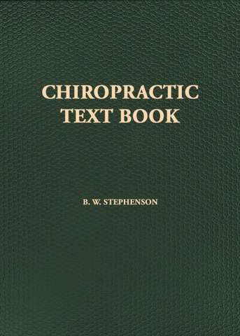Chiropractic Textbook by RW Stephenson Vol. 14