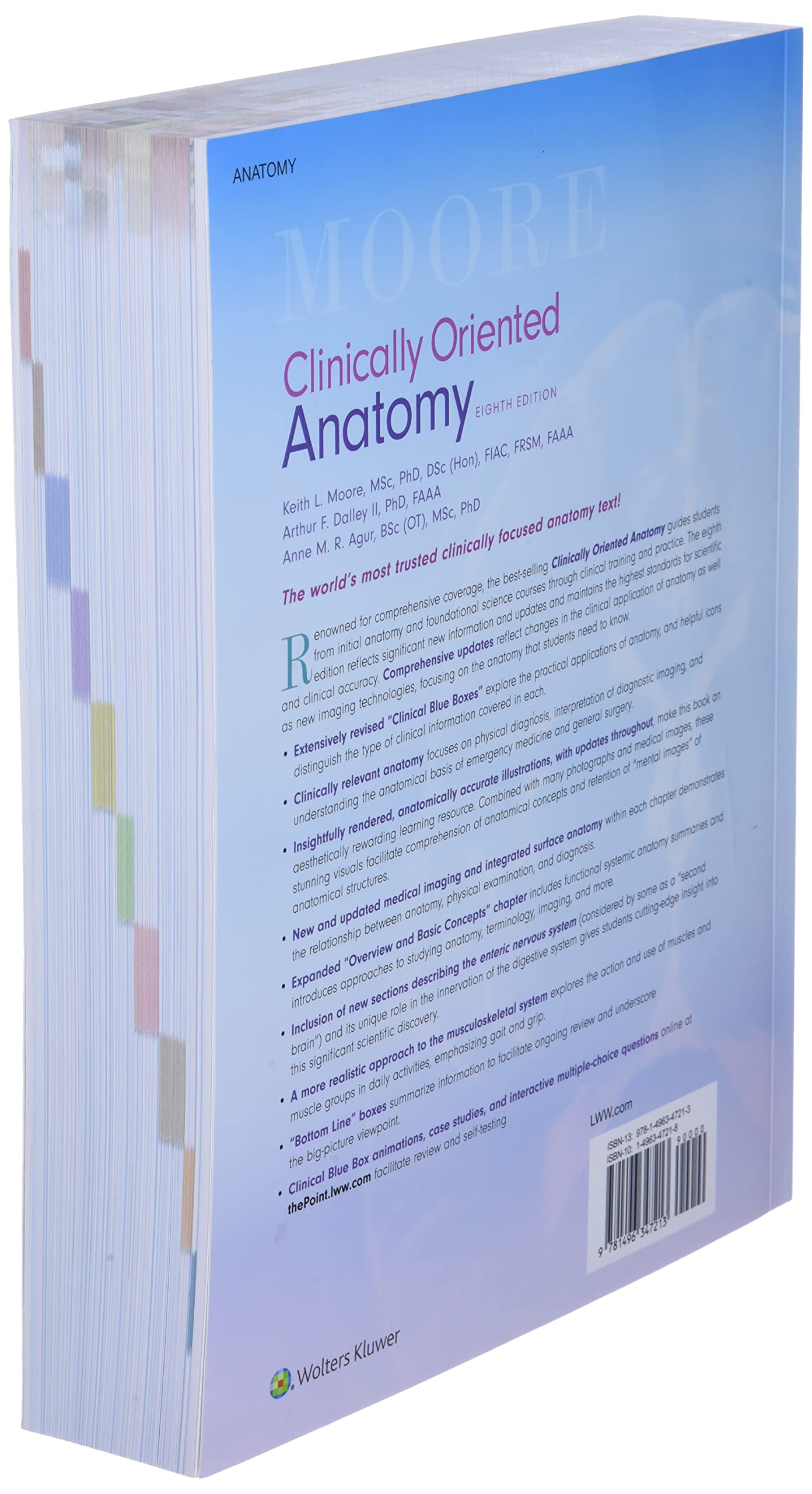 Clinically Oriented Anatomy 8th Edition USED