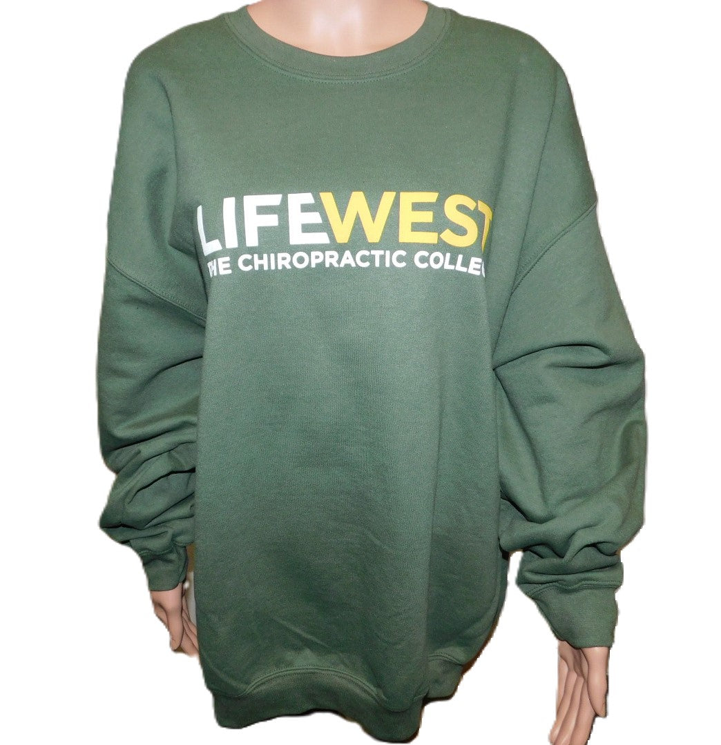 LCCW Olive Green Fleece Crewneck