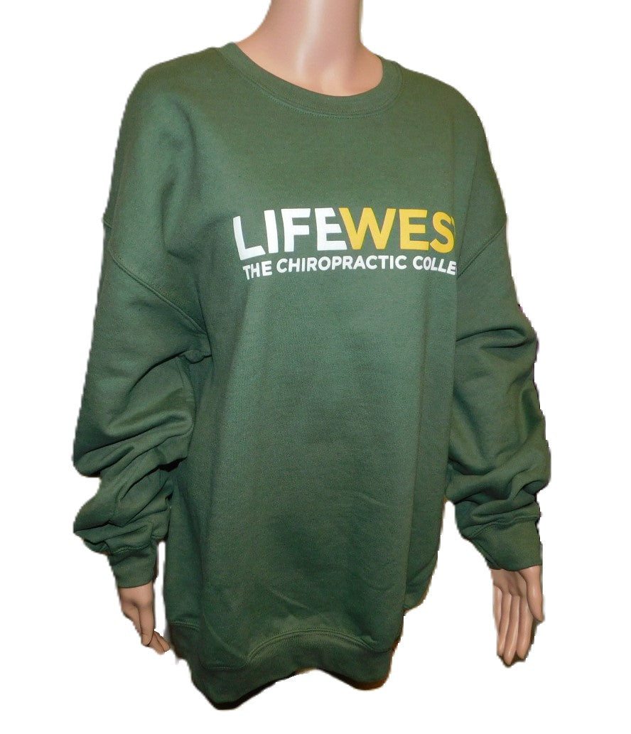 LCCW Olive Green Fleece Crewneck