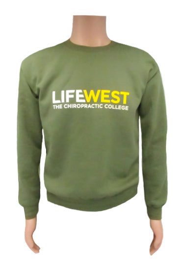 LCCW Olive Green Fleece Crewneck