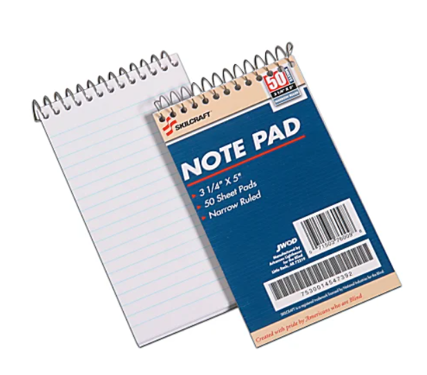 Skilcraft Notepad 3 1/4 x 5 1/2