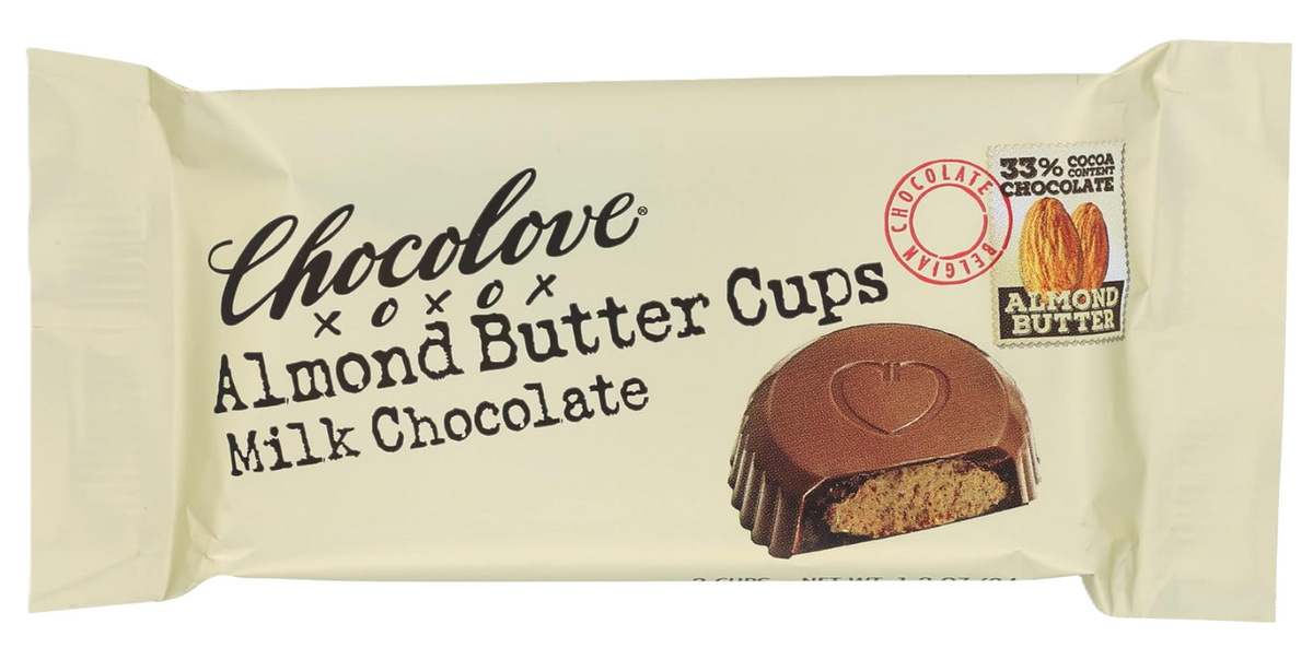 Chocolove Milk Chocolate Almond Butter Cups 2 Pack