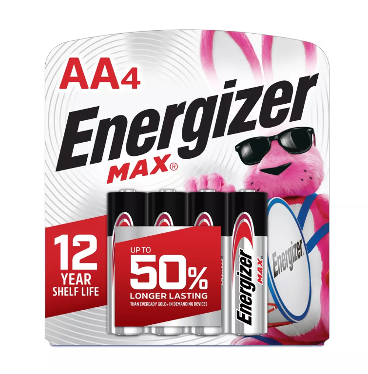 AA Battery 4pk Energizer Max
