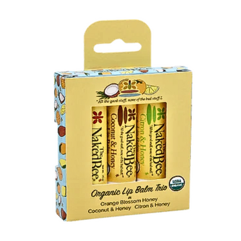 Naked Bee - USDA Organic Lip Balm Trio