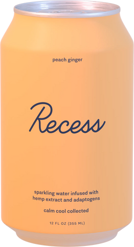 Recess Infused Sparkling Water Peach Ginger