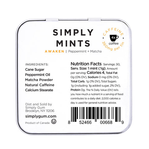 Simply Gum Mints - Awaken (Caffeine)
