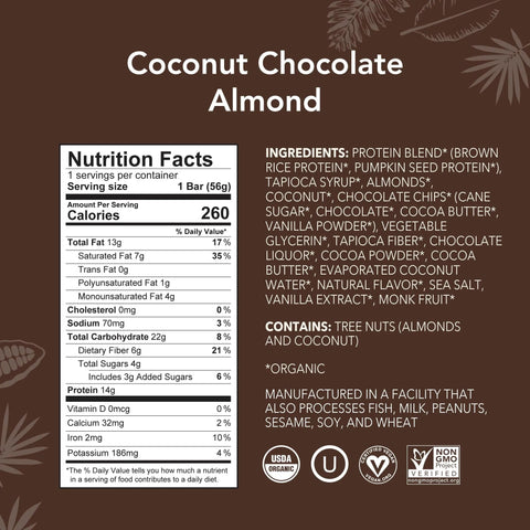 Aloha Bar Coconut Chocolate Almond