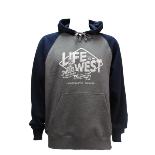 LCCW 1976 Hoodie Grey/Navy/Blue (Chest Print)